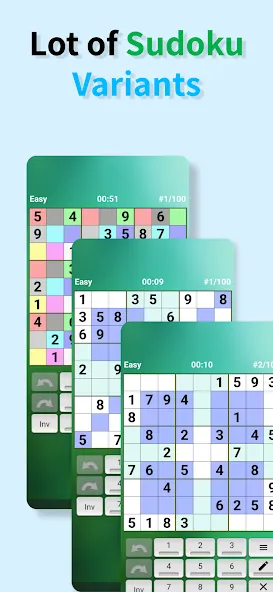 Sudoku offline (Судоку оффлайн)  [МОД Unlimited Money] Screenshot 2