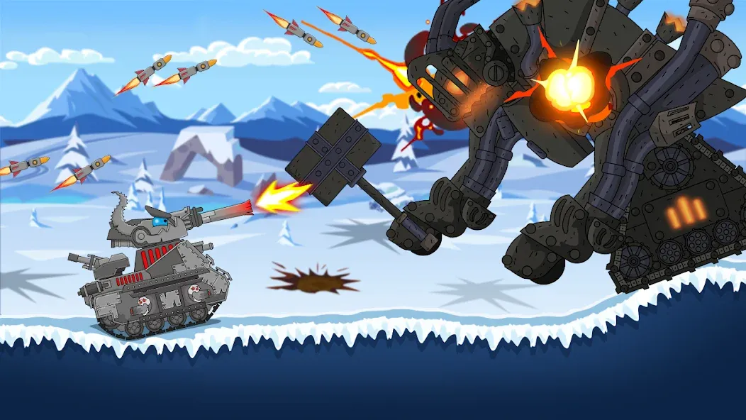 Tank Combat: War Battle (Танковый бой)  [МОД Бесконечные деньги] Screenshot 5