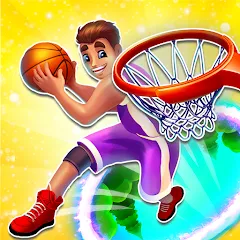 Скачать взломанную Hoop World: Flip Dunk Game 3D (Хуп Ворлд)  [МОД Mega Pack] - стабильная версия apk на Андроид