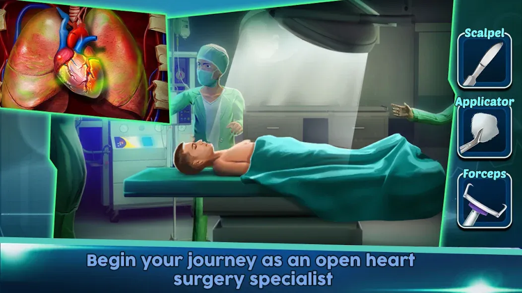 Surgery Doctor Simulator Games  [МОД Бесконечные деньги] Screenshot 1