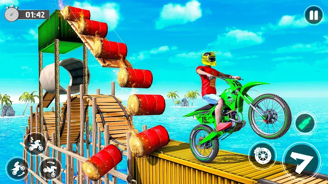 Bike Stunt Race Tricks Master  [МОД Unlimited Money] Screenshot 3