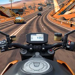 Скачать взлом Moto Rider GO: Highway Traffic (Мото Райдер ГО)  [МОД Много монет] - последняя версия apk на Андроид