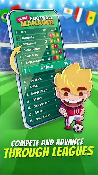 Merge Football Manager: Soccer (Мерж Футбол Менеджер)  [МОД Много денег] Screenshot 3