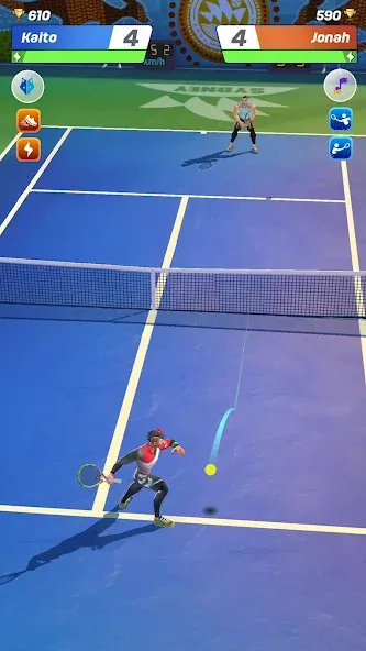 Tennis Clash: Multiplayer Game (Теннис Клаш)  [МОД Много монет] Screenshot 1