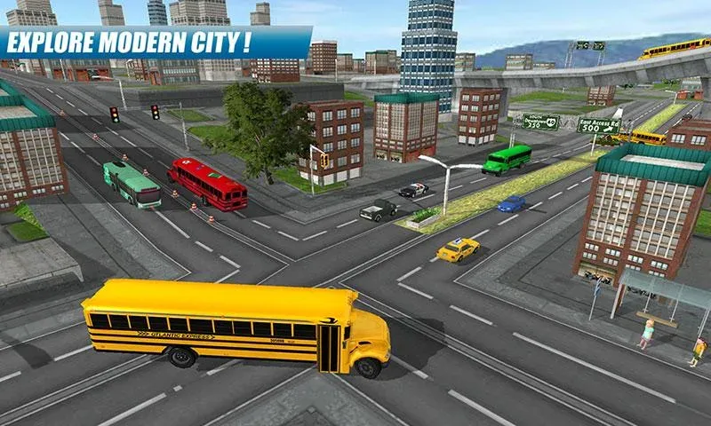 School Bus Driving Game  [МОД Меню] Screenshot 3