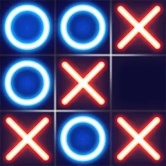 Скачать взломанную Tic Tac Toe - Offline XOXO (Тиктактое)  [МОД Все открыто] - стабильная версия apk на Андроид