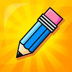 Взломанная Draw N Guess Multiplayer  [МОД Mega Pack] - полная версия apk на Андроид