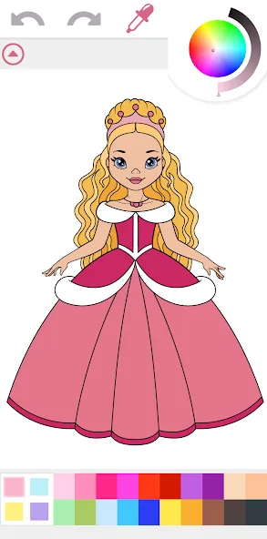 Princess Coloring Book Game  [МОД Unlimited Money] Screenshot 1