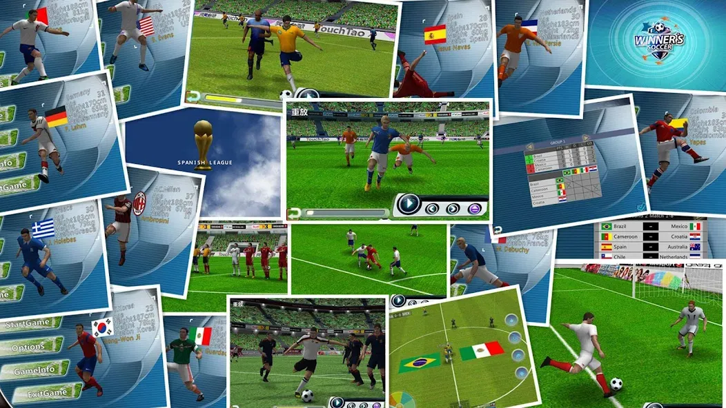 Winner Soccer Evo Elite  [МОД Все открыто] Screenshot 1