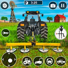 Скачать взломанную Real Tractor Driving Games (Риал Трактор Драйвинг Геймс)  [МОД Много денег] - полная версия apk на Андроид