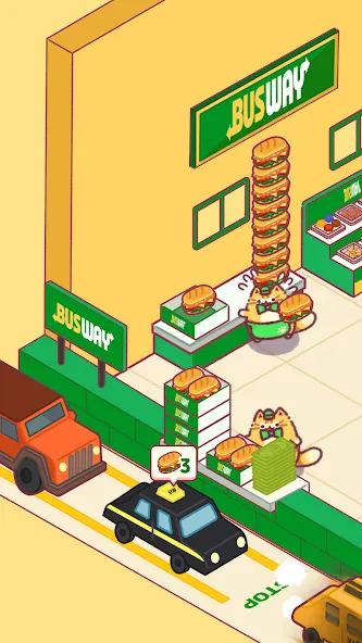 Cat Snack Bar: Cute Food Games (Кэт Снэк Бар)  [МОД Много монет] Screenshot 1