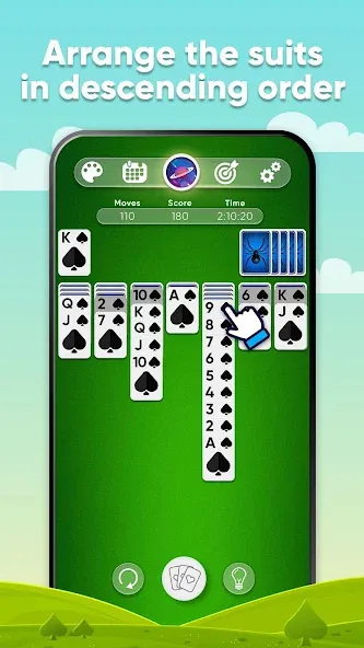 Spider Solitaire (Спайдер Солитер)  [МОД Меню] Screenshot 2