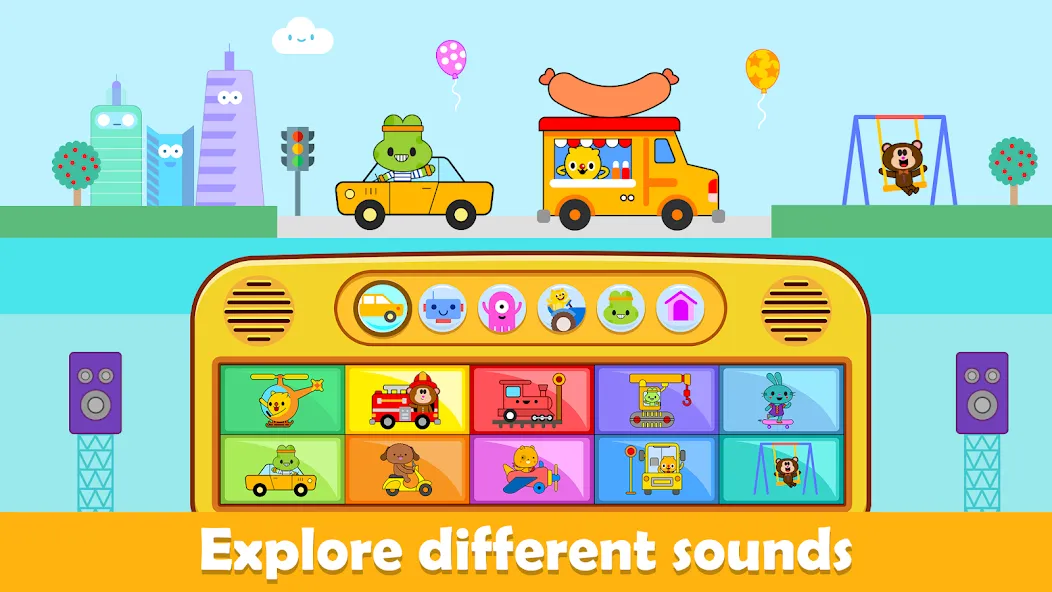 Baby Piano Kids Music Games  [МОД Все открыто] Screenshot 2