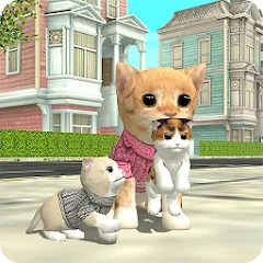 Взломанная Cat Sim Online: Play with Cats  [МОД Много денег] - последняя версия apk на Андроид