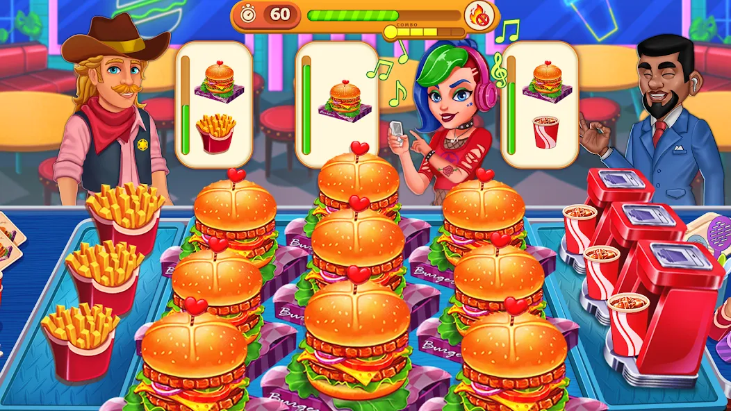 Cooking Max: Restaurant Games (Кукинг Макс)  [МОД Menu] Screenshot 4