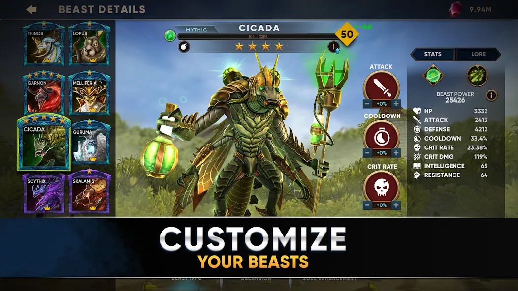 Clash of Beasts: Tower Defense (Клэш оф Бистс)  [МОД Бесконечные деньги] Screenshot 4