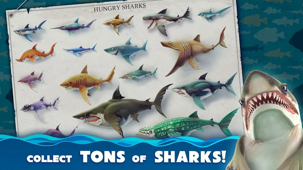 Hungry Shark World (Хангри Шарк Ворлд)  [МОД Много денег] Screenshot 2