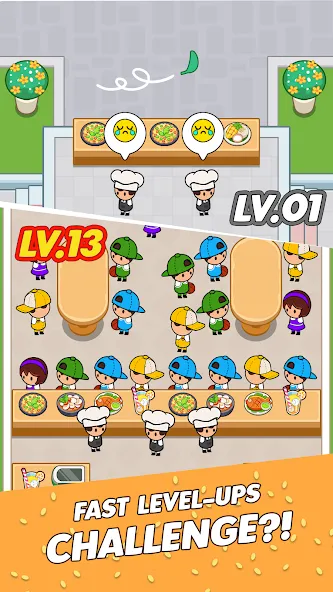 Food Fever: Restaurant Tycoon (Фуд Фивер)  [МОД Бесконечные монеты] Screenshot 1