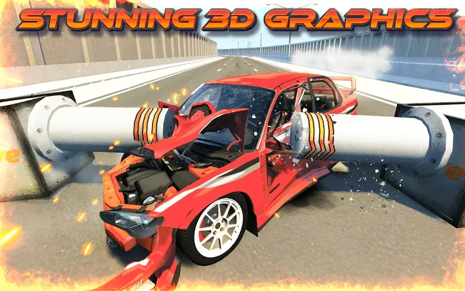 Highway Crash Car Race  [МОД Mega Pack] Screenshot 2