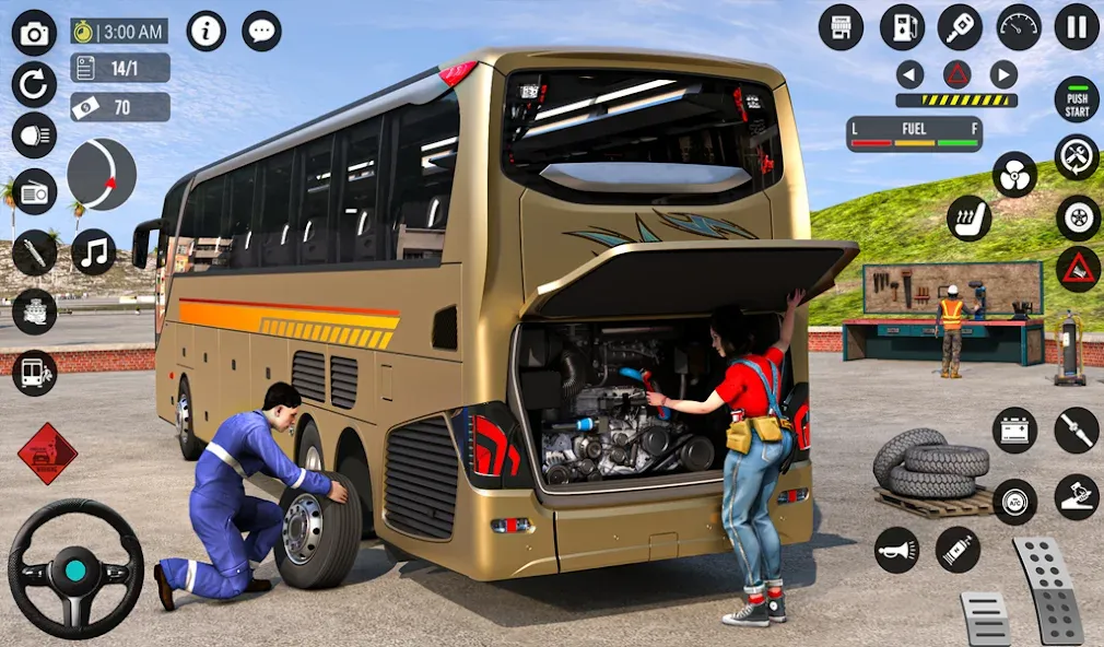 Bus Simulator 3D: Bus Games (Бус Симулятор 3Д)  [МОД Много денег] Screenshot 1