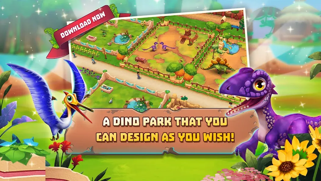 Dinosaur Park – Primeval Zoo (Динозавровый парк)  [МОД Menu] Screenshot 1