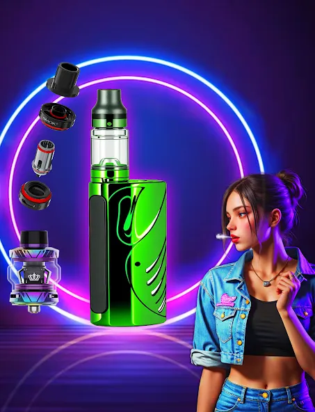 Virtual Vape Smoke Simulation (Виртуальное имитирование дыма от вэйпа)  [МОД Бесконечные деньги] Screenshot 3