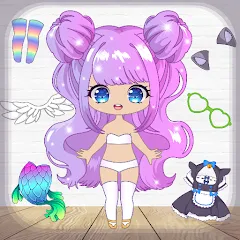 Взлом Chibi Dress Up Games for Girls  [МОД Бесконечные монеты] - последняя версия apk на Андроид