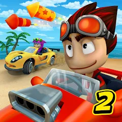 Взлом Beach Buggy Racing 2 (Бич Багги Рейсинг 2)  [МОД Меню] - стабильная версия apk на Андроид