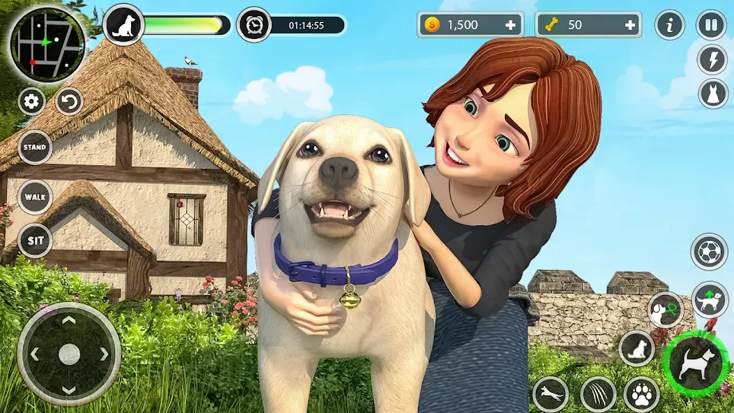 Dog Simulator Pet Dog Games 3D  [МОД Много денег] Screenshot 3