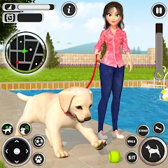 Взлом Dog Simulator Pet Dog Games 3D  [МОД Много денег] - стабильная версия apk на Андроид