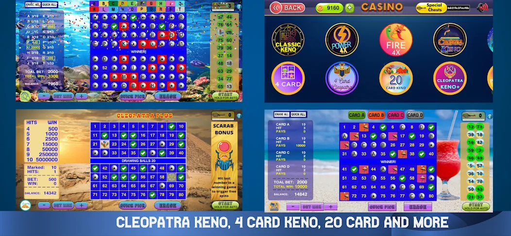 Cleopatra Keno - Keno Games (Клеопатра Кено)  [МОД Unlocked] Screenshot 3