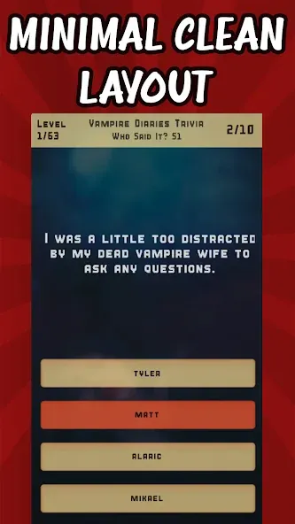 Vampire Diaries Quiz Trivia (Вампирские дневники викторина виктрия)  [МОД Много денег] Screenshot 2