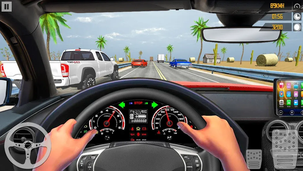 VR Traffic Racing In Car Drive (ВР Трафик Гонки на Автомобиле Вождения)  [МОД Unlocked] Screenshot 2