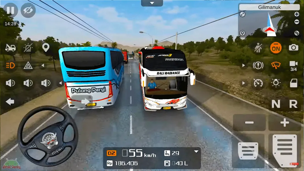 Coach Tourist Bus City Driving  [МОД Бесконечные монеты] Screenshot 5