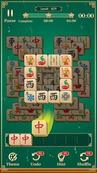 Mahjong Solitaire: 3 Tiles (Маджонг Классик)  [МОД Меню] Screenshot 2