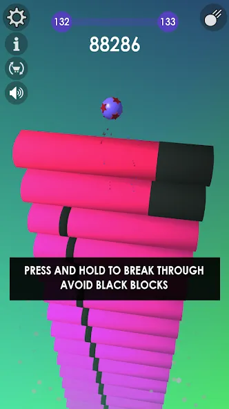 Ball: Blast colorful bricks 3d  [МОД Все открыто] Screenshot 1