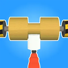 Скачать взломанную Lathe 3D: Wood Carving Offline (Токарный станок 3D)  [МОД Unlocked] - стабильная версия apk на Андроид