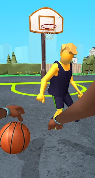 Dribble Hoops (Дрибл Хупс)  [МОД Бесконечные деньги] Screenshot 1