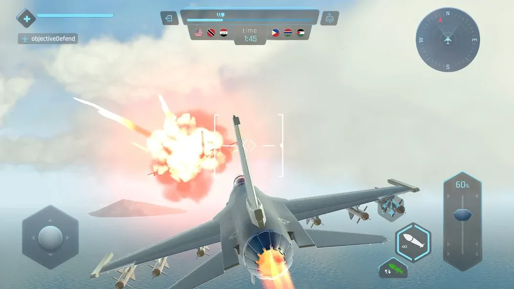 Sky Warriors: Airplane Games (Скай Ворриорс)  [МОД Menu] Screenshot 5