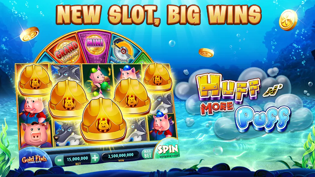 Gold Fish Casino Slot Games (Голдфиш)  [МОД Unlimited Money] Screenshot 1