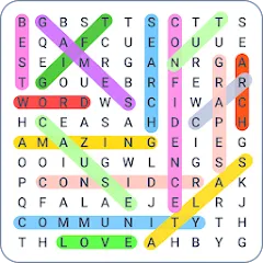 Скачать взлом Word Search Colorful  [МОД Много денег] - последняя версия apk на Андроид