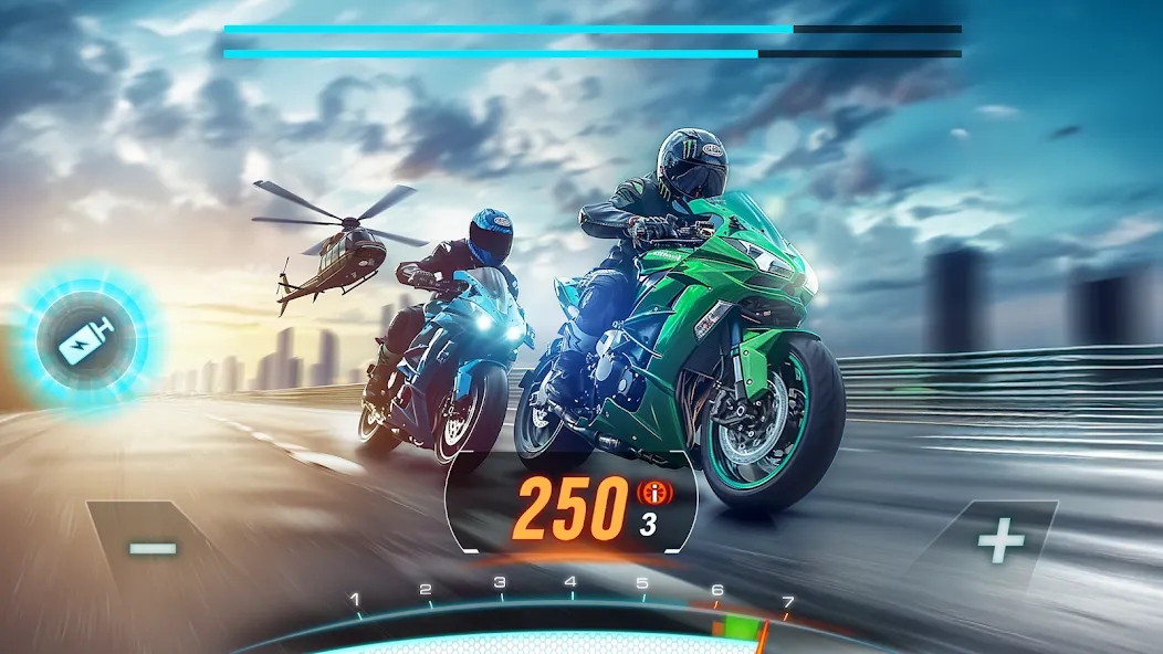 Motor Bike: Xtreme Races  [МОД Бесконечные монеты] Screenshot 1