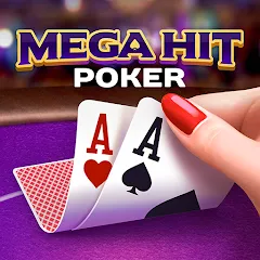 Взлом Mega Hit Poker: Texas Holdem (Мега Хит Покер)  [МОД Меню] - последняя версия apk на Андроид