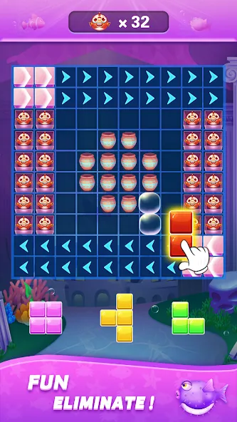 Block Ocean 1010 Puzzle Games (Блок Океан 1010 Головоломки)  [МОД Unlimited Money] Screenshot 3