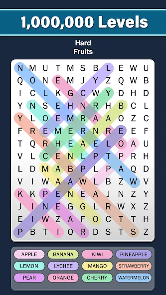 Word Search: Word Find (Ворд Срч)  [МОД Unlocked] Screenshot 3