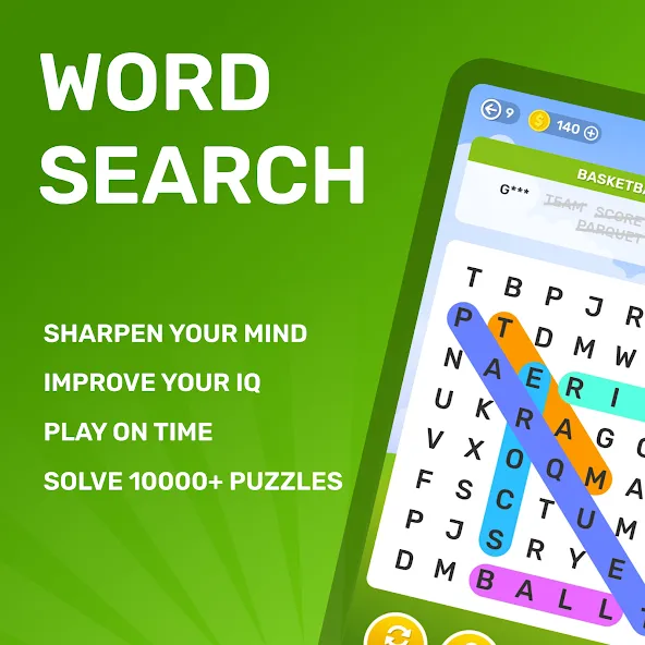 Word Search Puzzle Game  [МОД Menu] Screenshot 1