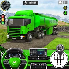 Скачать взлом Offroad Oil Tanker Truck Games (Оффроуд Игры на машинецистерне для нефти)  [МОД Много денег] - последняя версия apk на Андроид