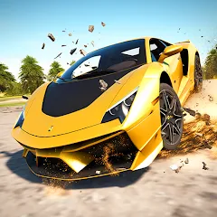 Взлом Car Crash: 3D Mega Demolition (Кар краш)  [МОД Mega Pack] - стабильная версия apk на Андроид