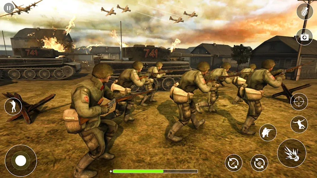 WW2 Survival Shooter :Gun fire (Вторая Мировая Война  )  [МОД Меню] Screenshot 2