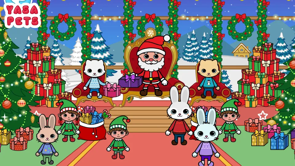 Yasa Pets Christmas (Яса Петс Кристмас)  [МОД Бесконечные монеты] Screenshot 1